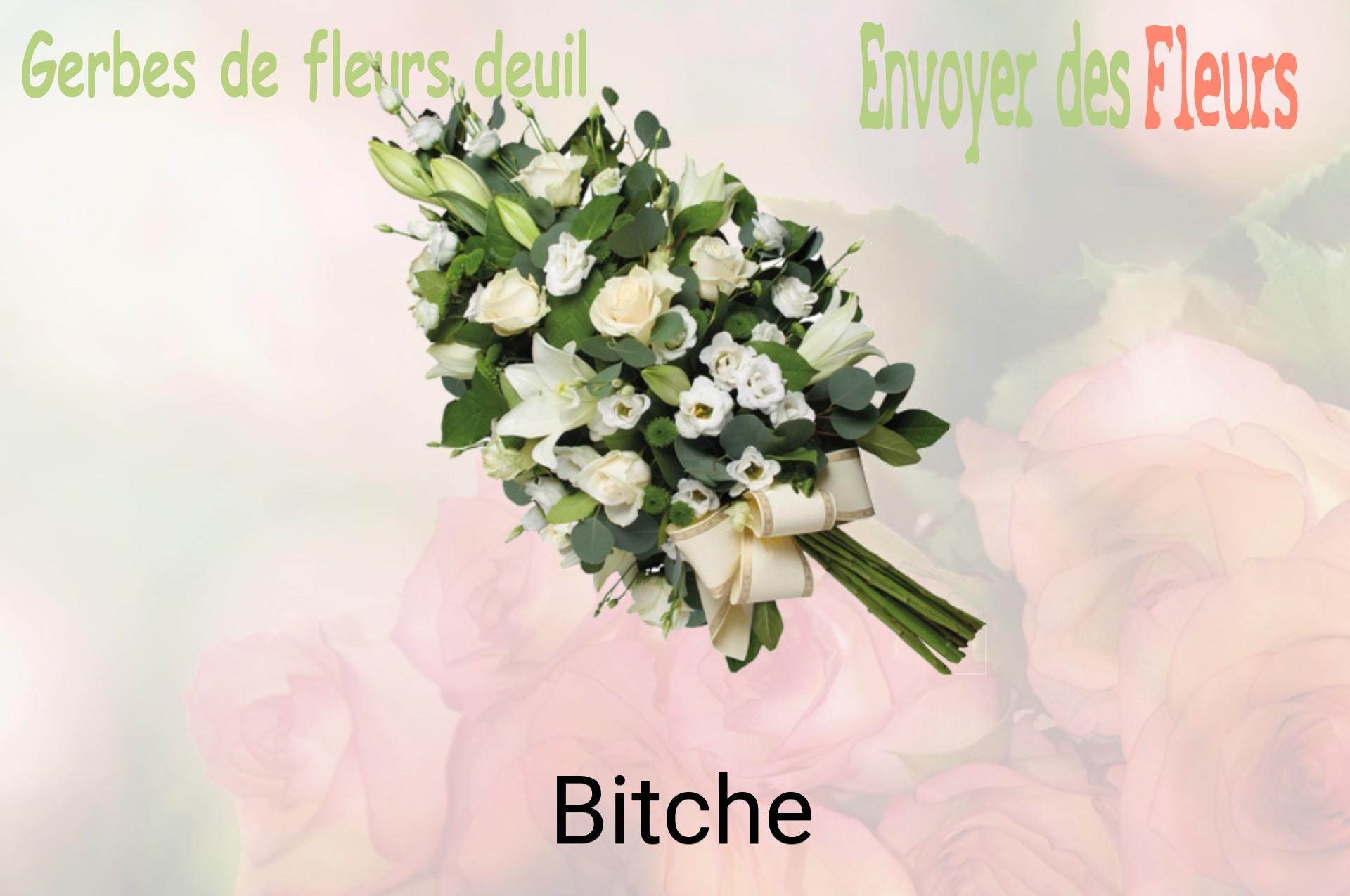 Gerbe de fleurs de deuil livrée à Bitche